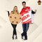 Milk and Cookie Adult Couples Costume Set Food Tunics Funny Halloween Party Outfit